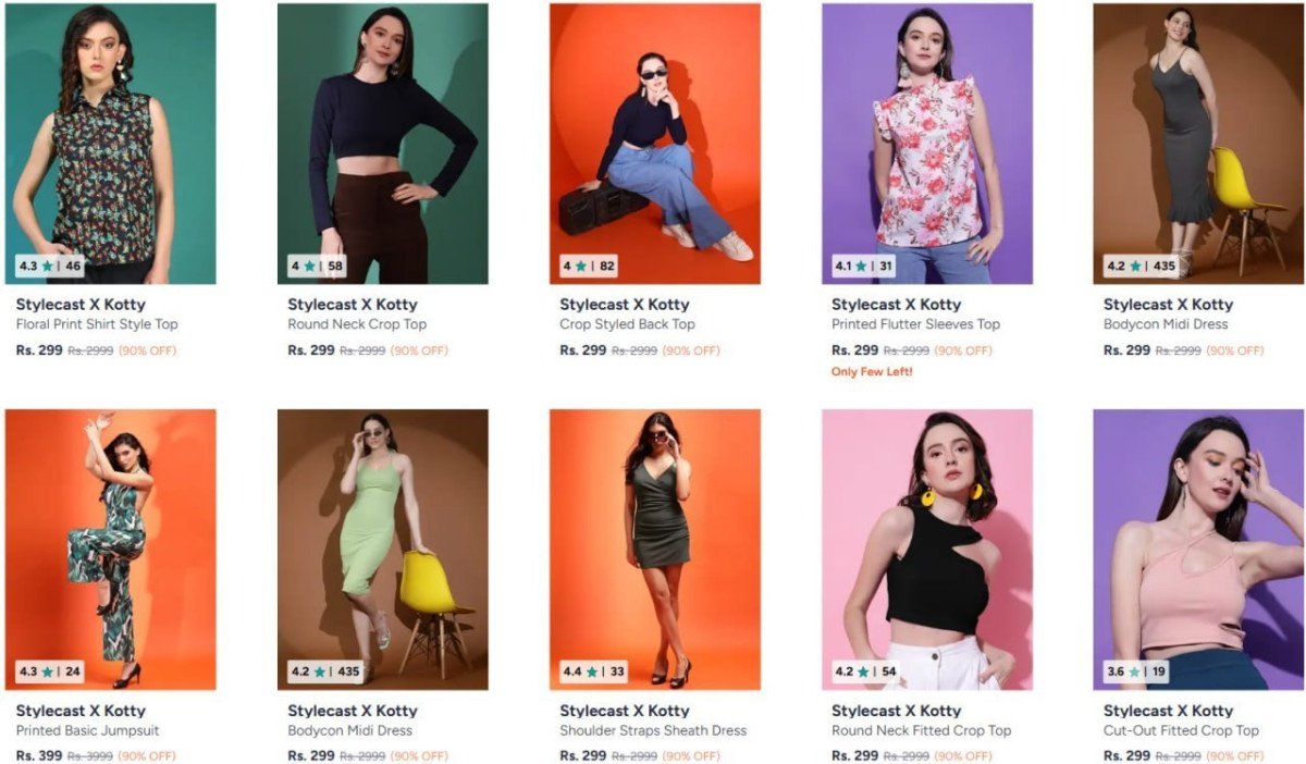 Myntra Up To 90 - Stylecast X Kotty Clothings
