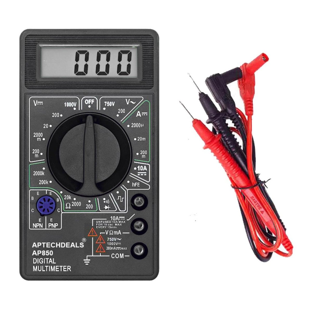 Aptech Deals Digital Multimeter Lcd Ac Dc Measurin