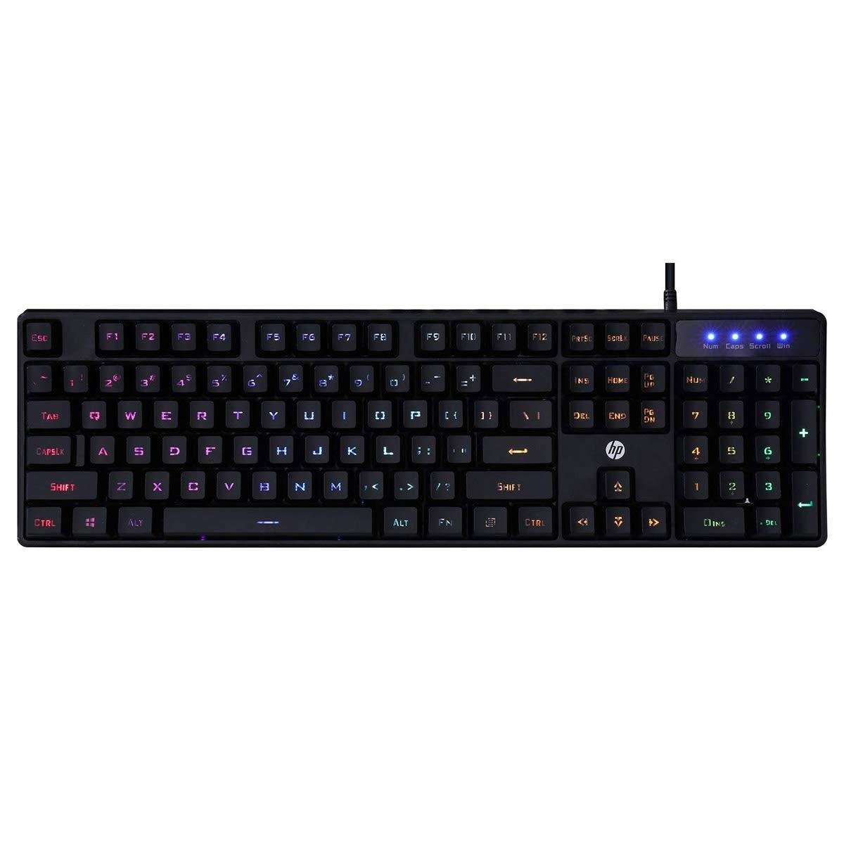 Hp K300 Wired Gaming Keyboard Backlit Membrane Wit