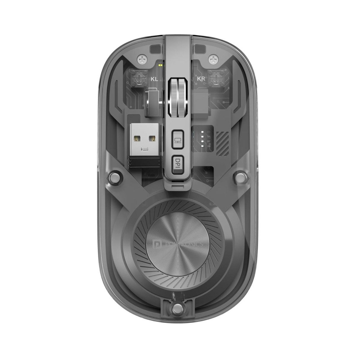 Portronics Toad 8 Transparent Wireless Bluetooth M