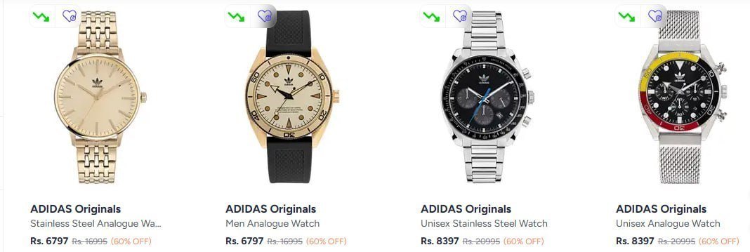 Myntra Loot 60 - Adidas Watches