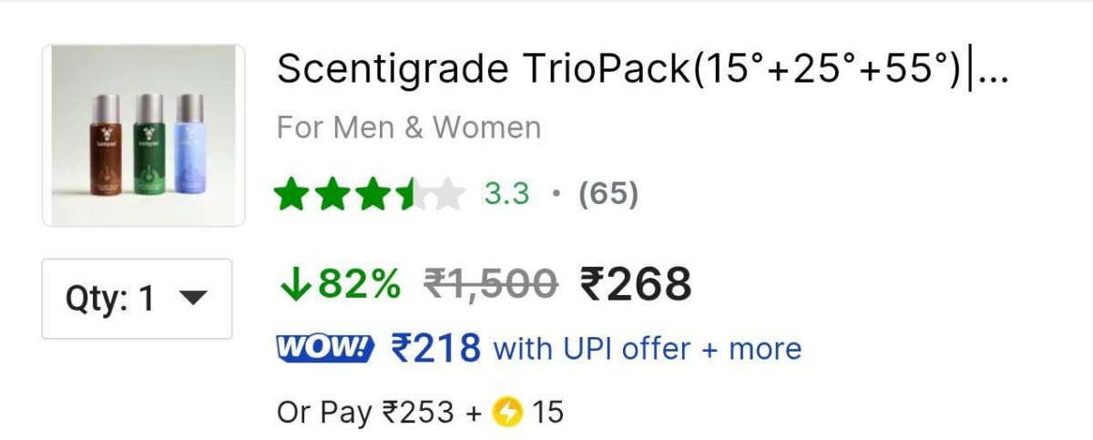 Luxury Body Spray (pack Of 3) At 268