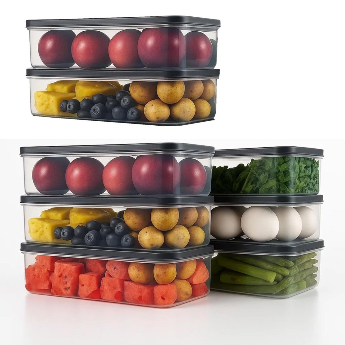 Sulfar Air Tightplastic Fridge Storage Contai