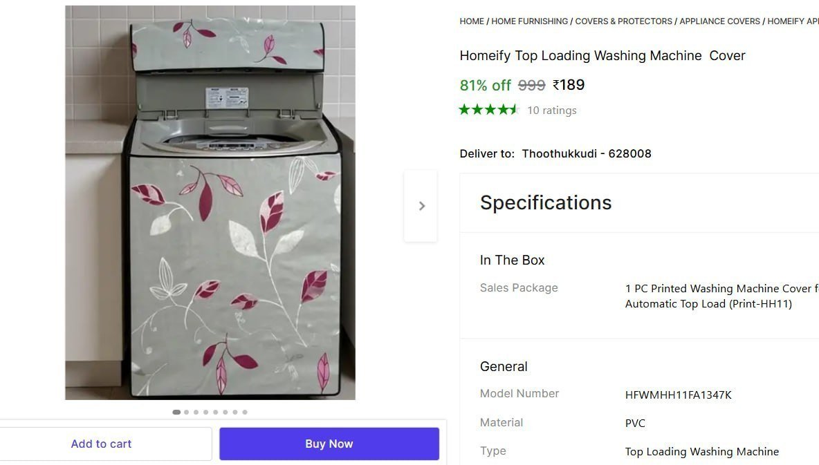Washing Machine Cover 189