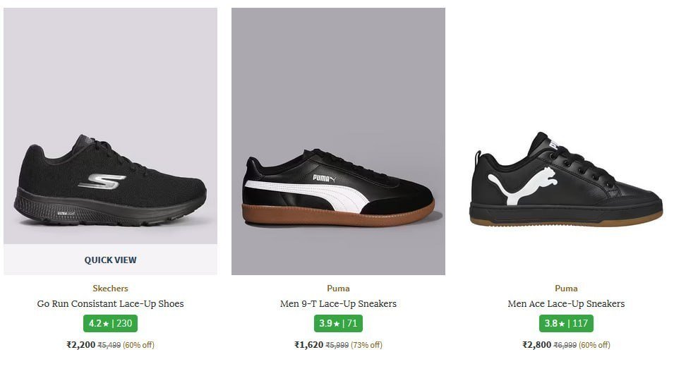 Loooottop Brands Footwear Clothing Flat 70 Ajio Rs