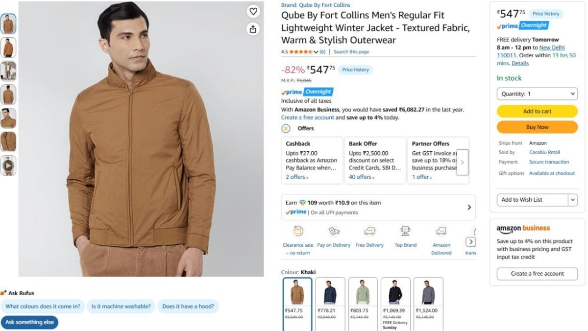 Qube By Fort Collins Men Jacket 547
