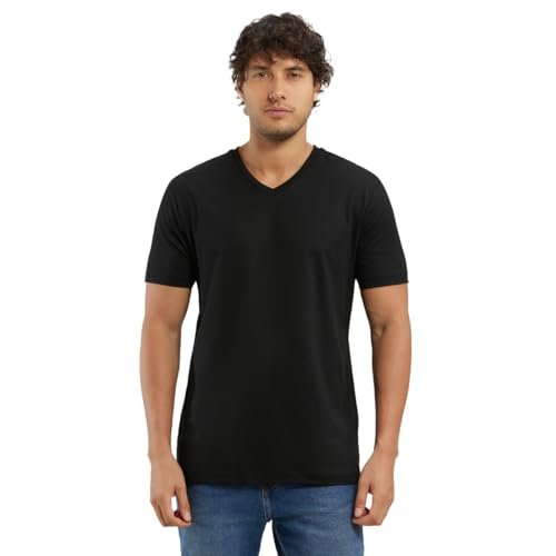 Jockey Men S Regular Fit V Neck Half Sleeved T-shi