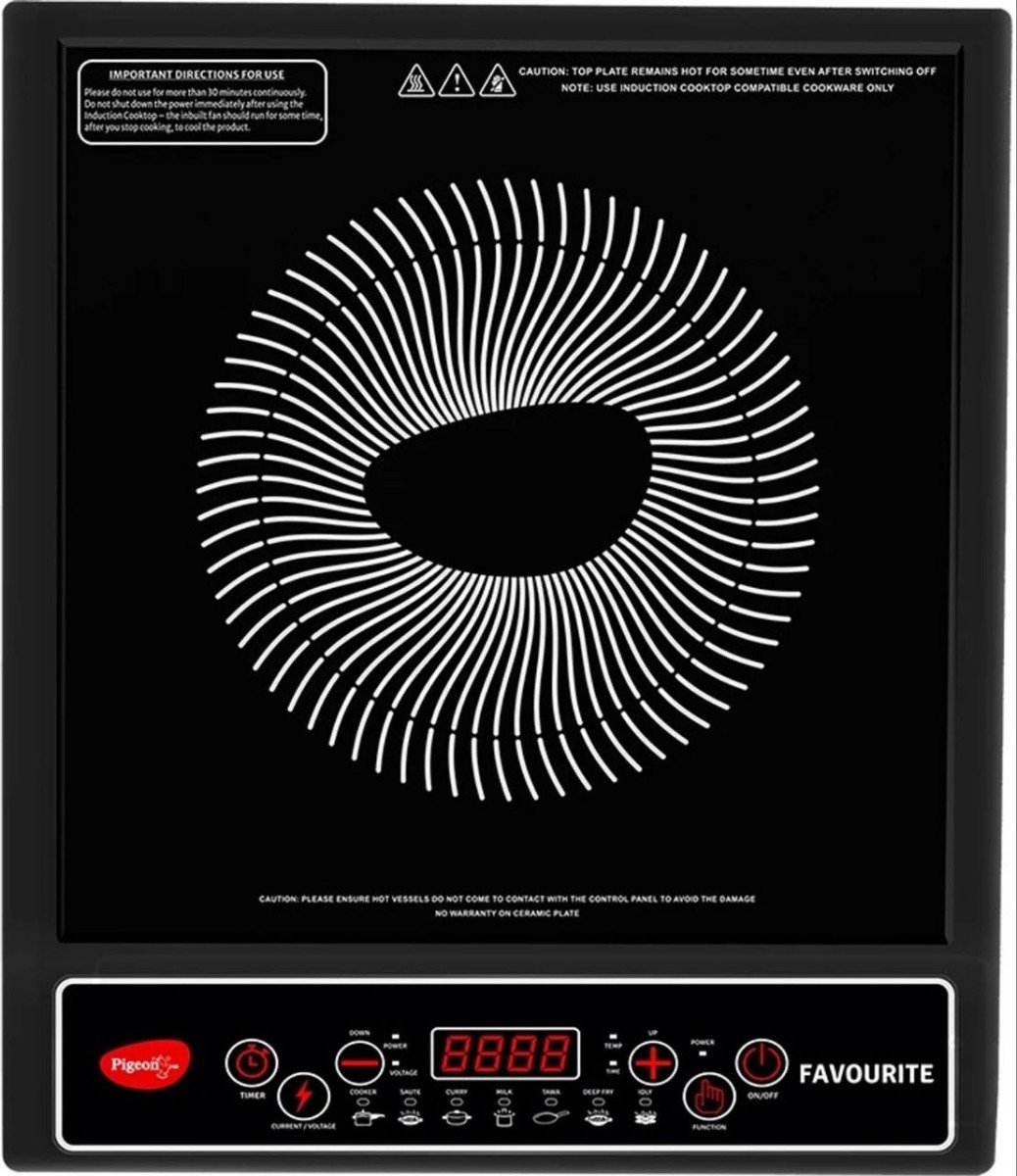Pigeon 1800 W Induction Cooktop Push Button (black