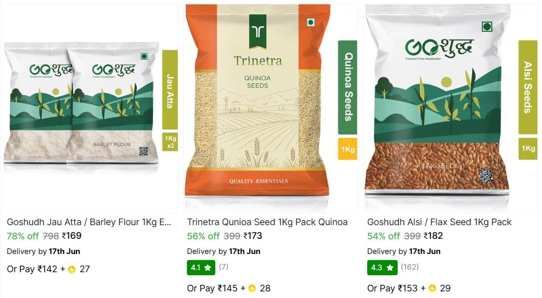 Grocery Items Under 199