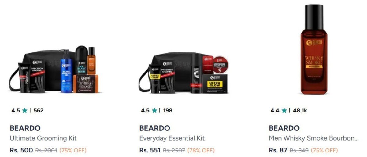 Myntra Beardo Perfumes At 78