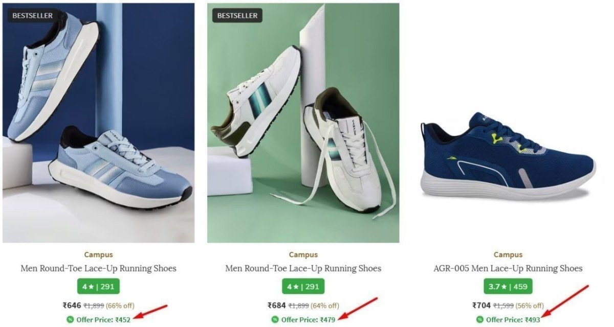 Ajio Campus Shoes Starts At 646