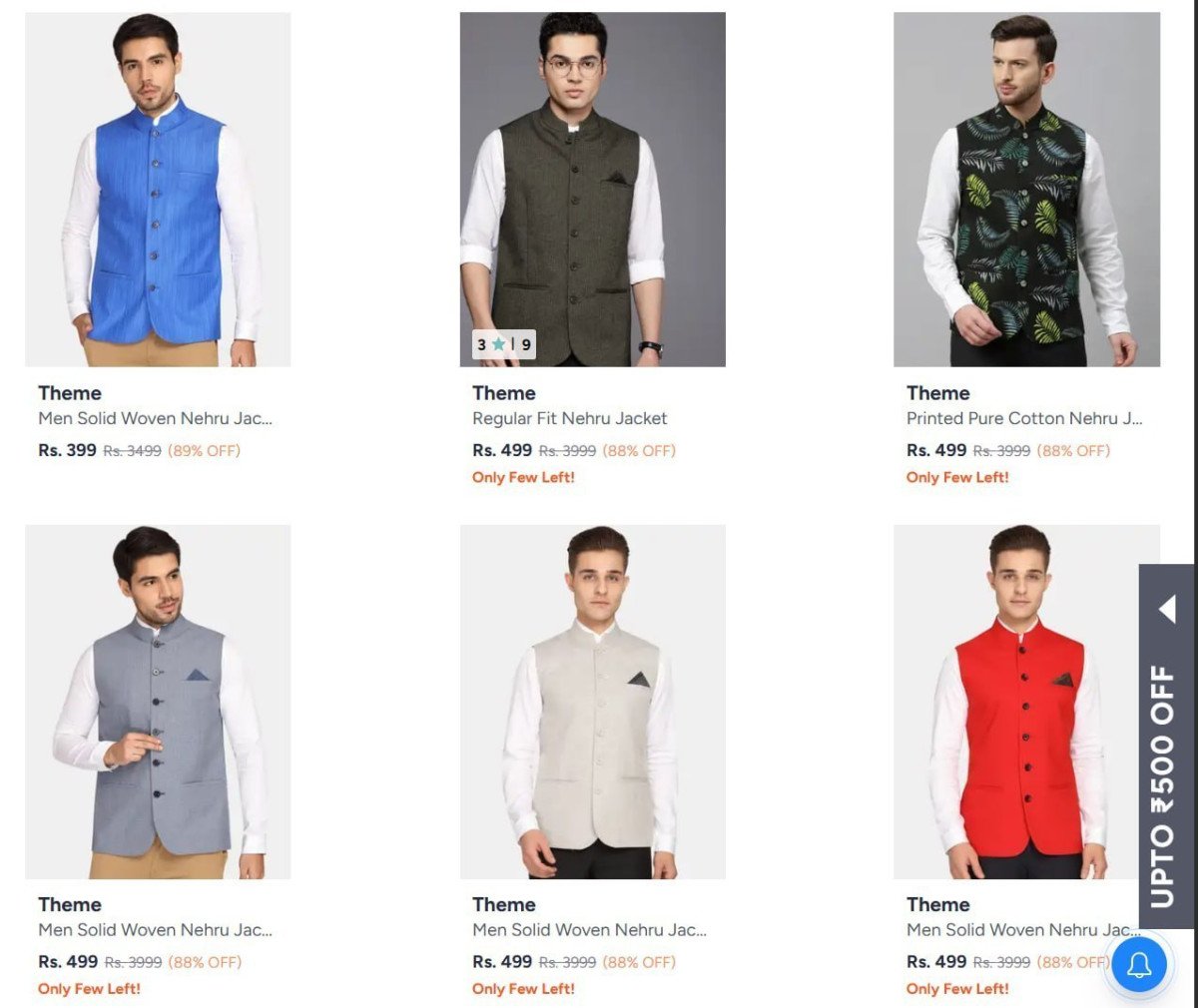 Looooottheme Nehru Jackets 89 Starting From Rs 399