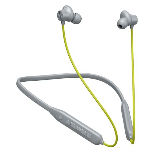 Kratos N4 Grey With Green Bluetooth Neckband With 
