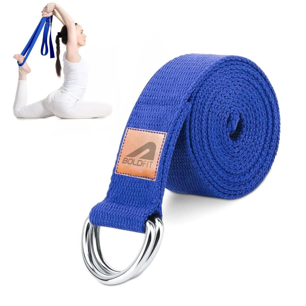 Boldfit Yoga Belt For Women And Men - Yoga Strap F