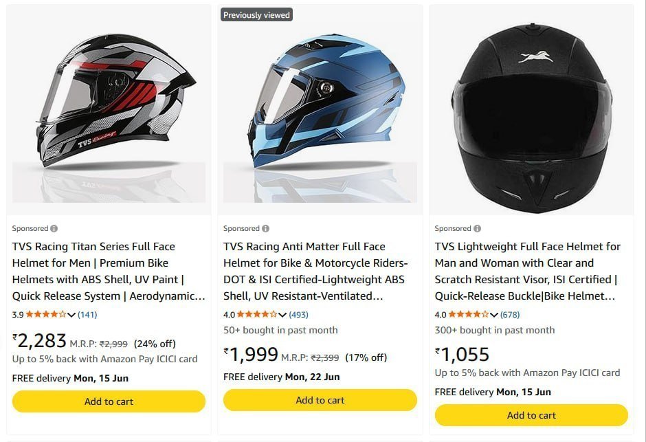Looooottvs Helmet 83 Starting From Rs 1559 Am