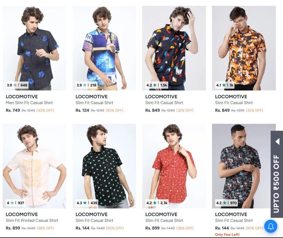 Looootlocomotive Shirts 90 Starting From Rs 124 My