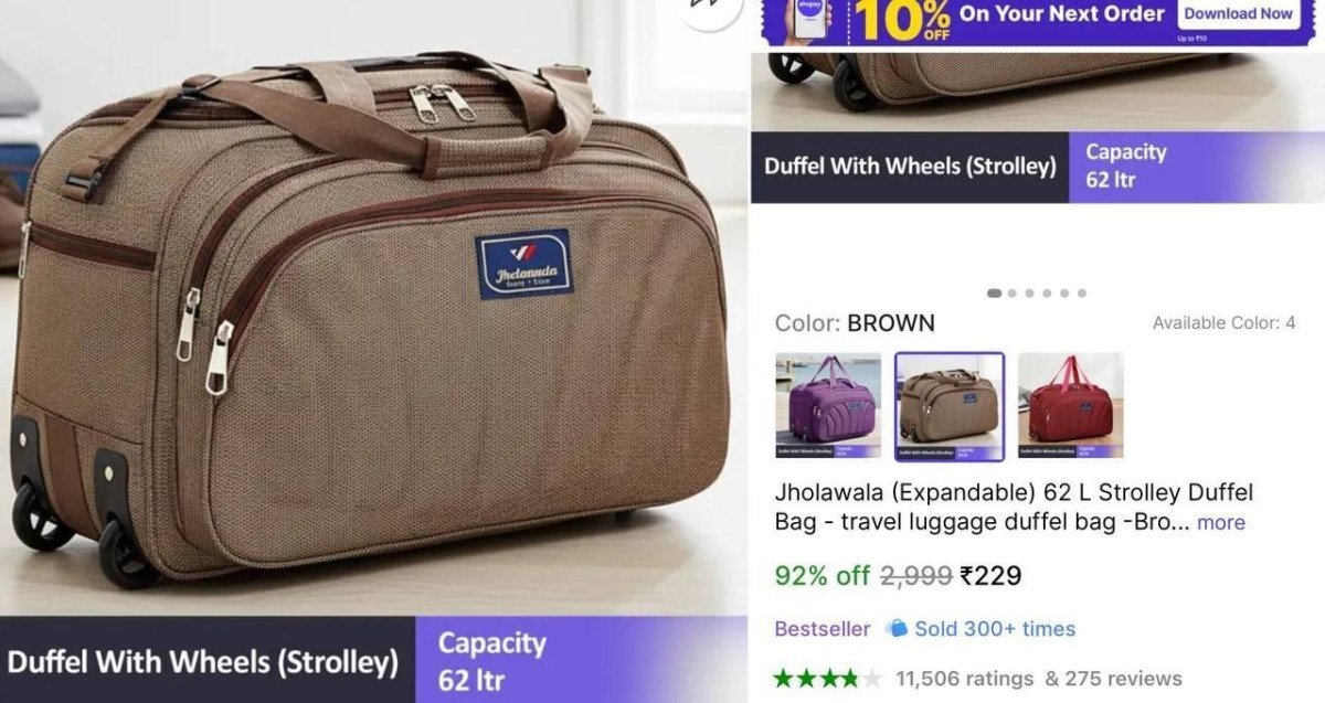 Best Quality Duffle Bag Now At The 92 Link