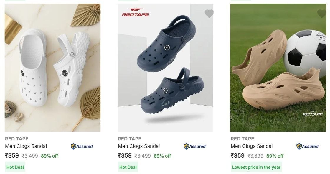 89 On Red Tape Mens Footwear