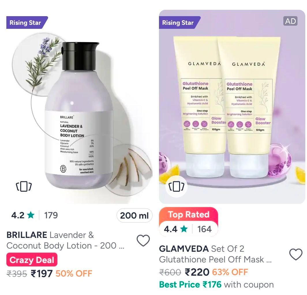 Myntra 65 On Branded Body Lotions (ponds Nivea Vas