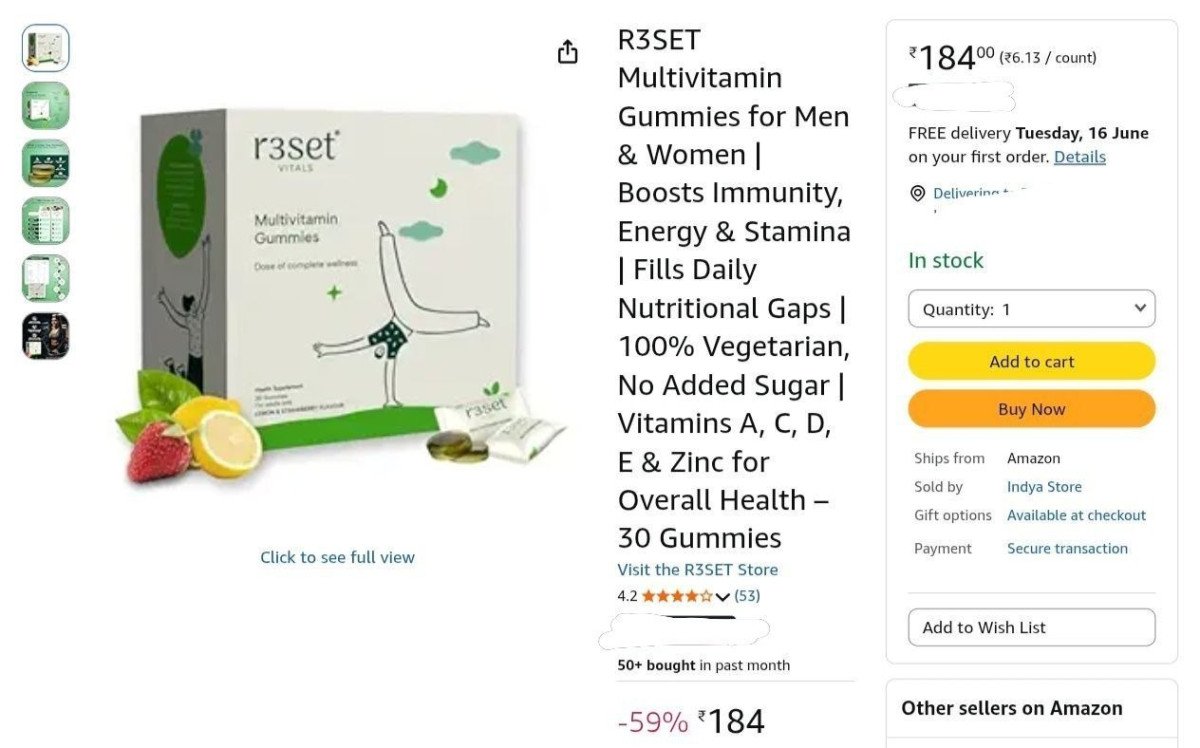 Loottt Fastttr3set Multivitamin Gummies For Men Wo