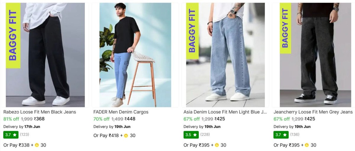 Baggy Fit Jeans Loot418 - 435 - 380 - 368 - More