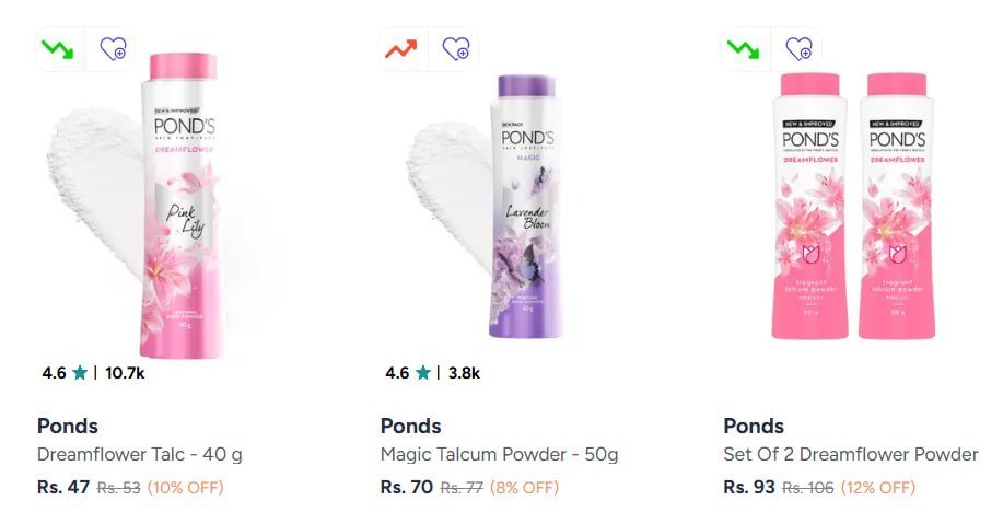 Myntra Loot Talcum Powder From 47
