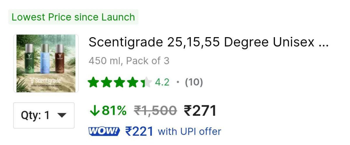 Grab Ultra Luxury Perfume At 271 Pack Of 3