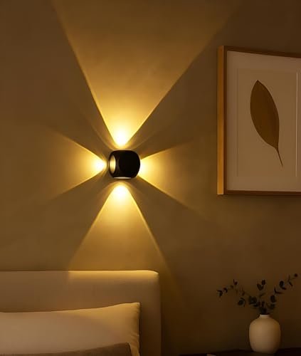 Filliska Aluminium Led Wall Light 4 Way Splitter W