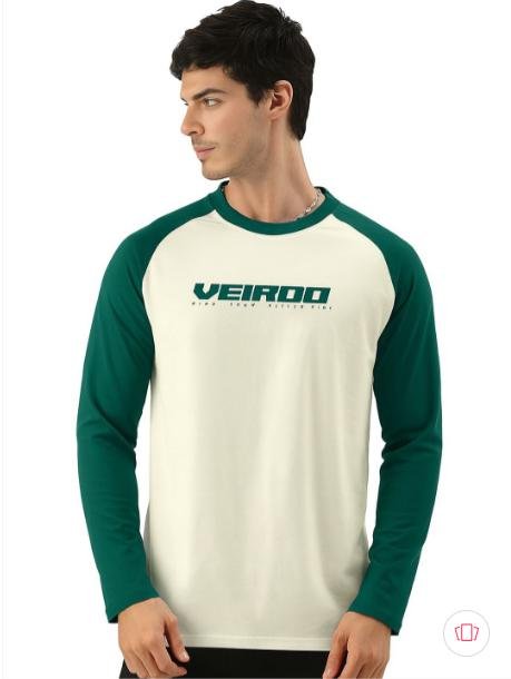 Veirdo Men Typography Printed Pure Cotton T-s