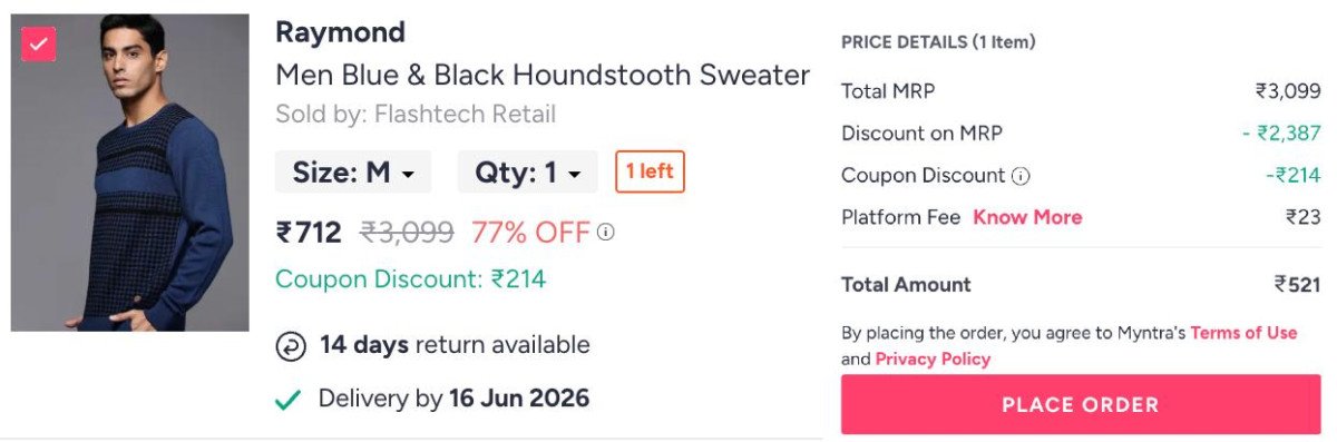 Myntra Extra 30 On Branded Clothing Shoes Master S