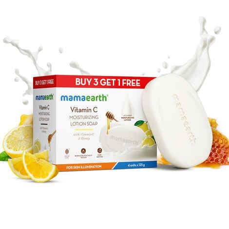 Mamaearth Vitamin C Moisturizing Lotion Soap (3 1 