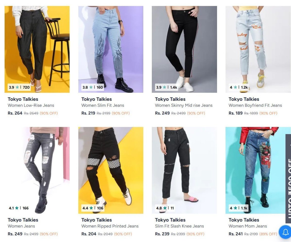 Loooottokyo Talkies Jeans 90 Starting From Rs 189 