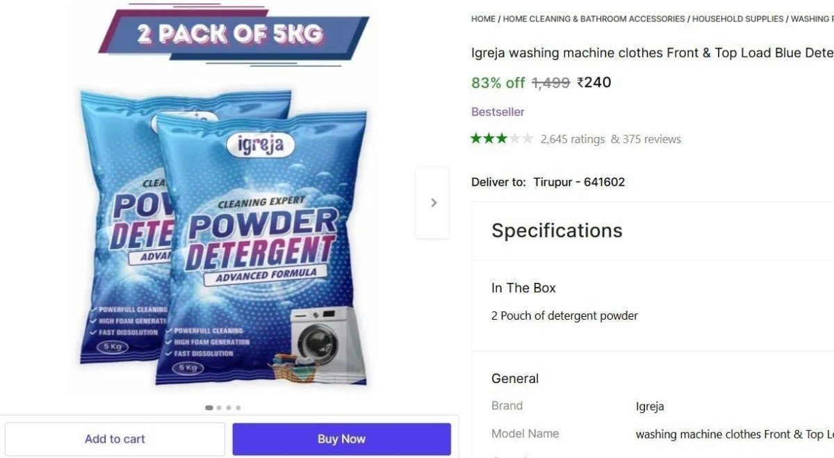 Kg Detergent Powder 240