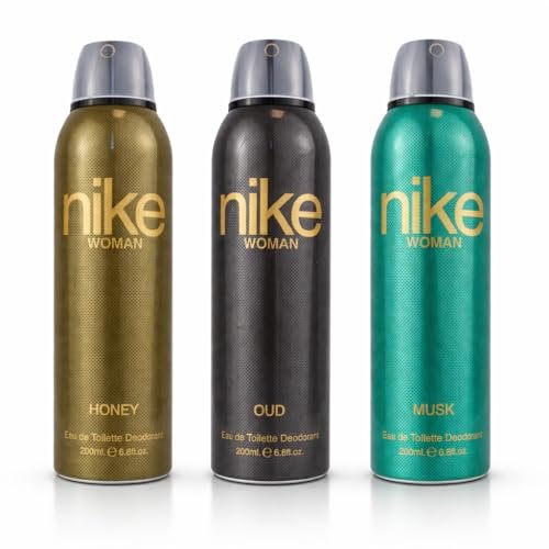 Nike Woman Deodorant Spray Pack Of 3 Honey Oud Mus