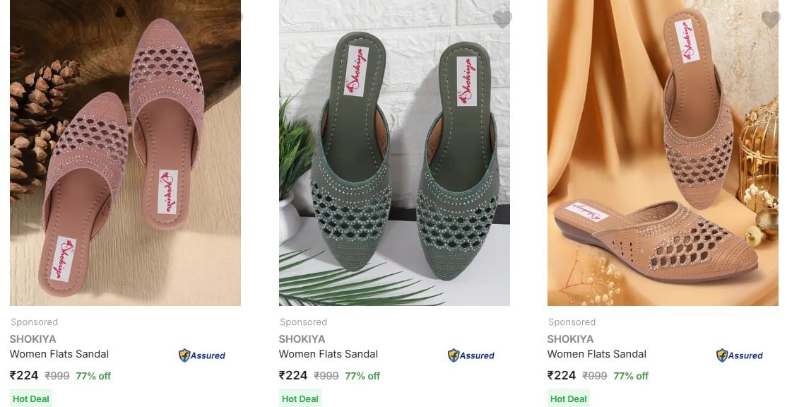 Ladies Sandals From 224