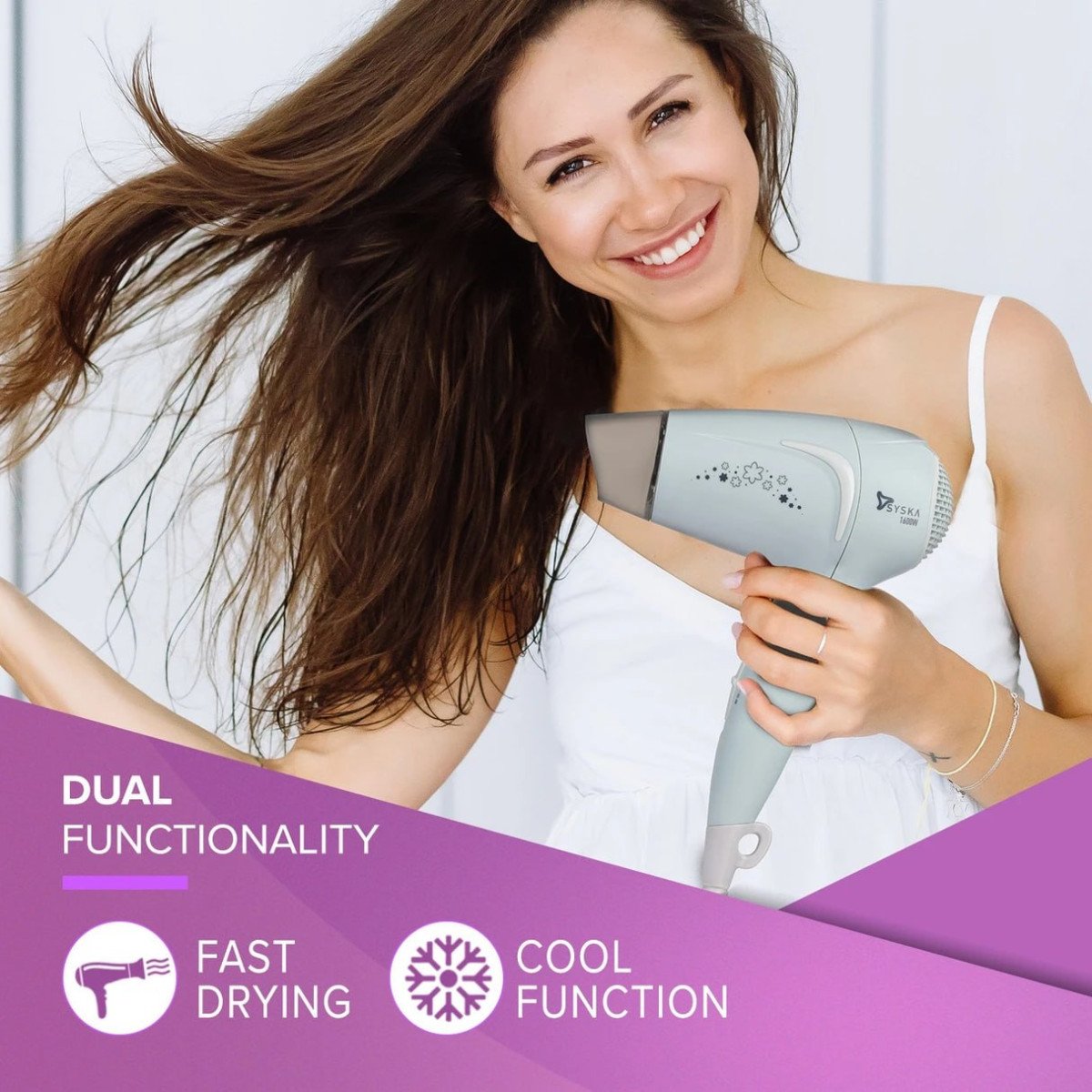 Syska 1600w Hair Dryer 668