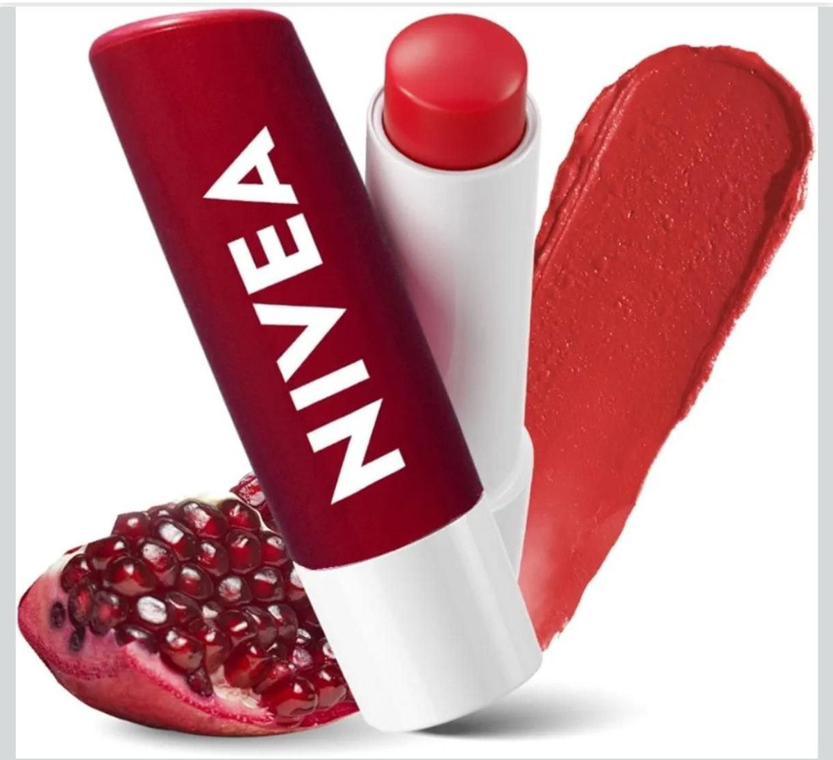 Nivea Shine Caring Lip Balm Pomegranate 4 8g Red 1