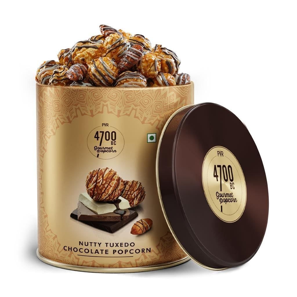 Bc Nutty Tuxedo Chocolate Popcorn Gifting Tin 150g