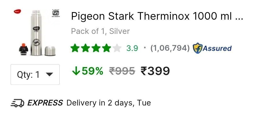 Pigeon 1 Ltr Bottle 399 deal