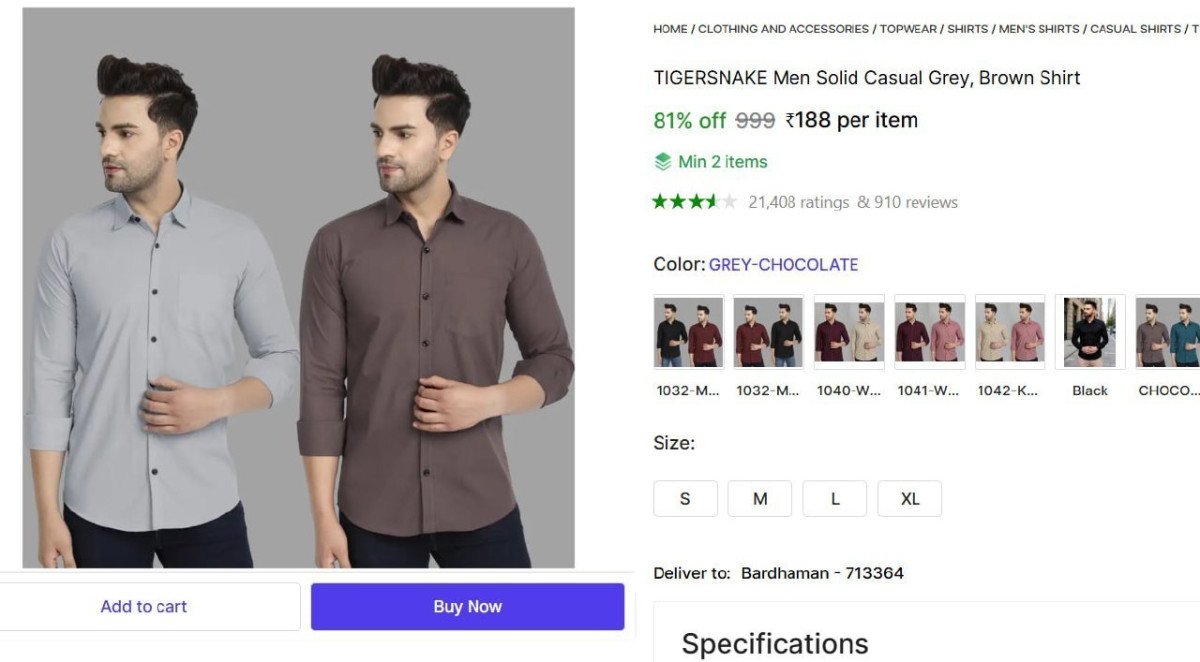 Shirt 188 Min Buy - 2
