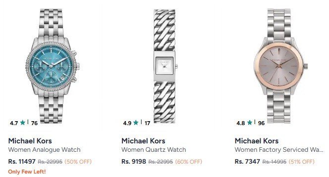 Myntra Michael Kors Watches Up To 60 Link