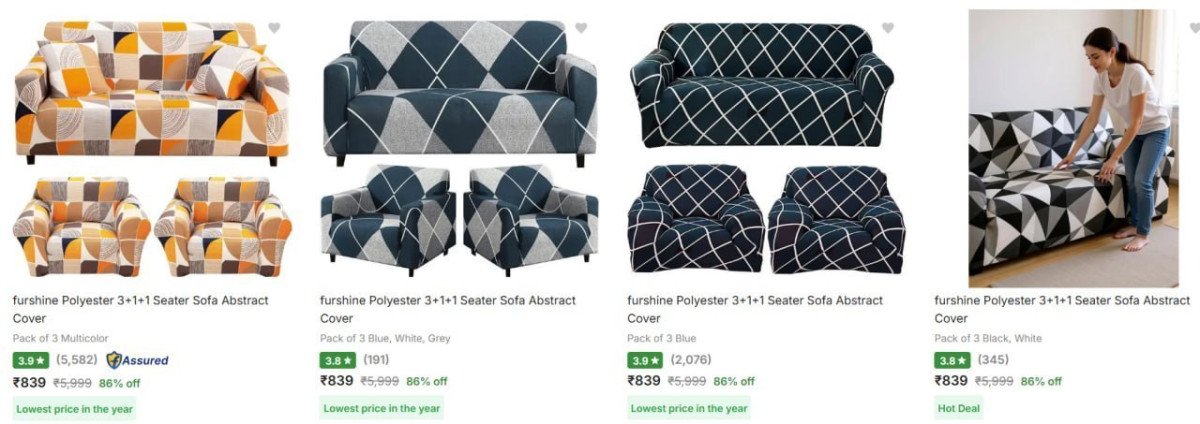Seater Sofa Cover 839 Regular 2500 Buy Fast