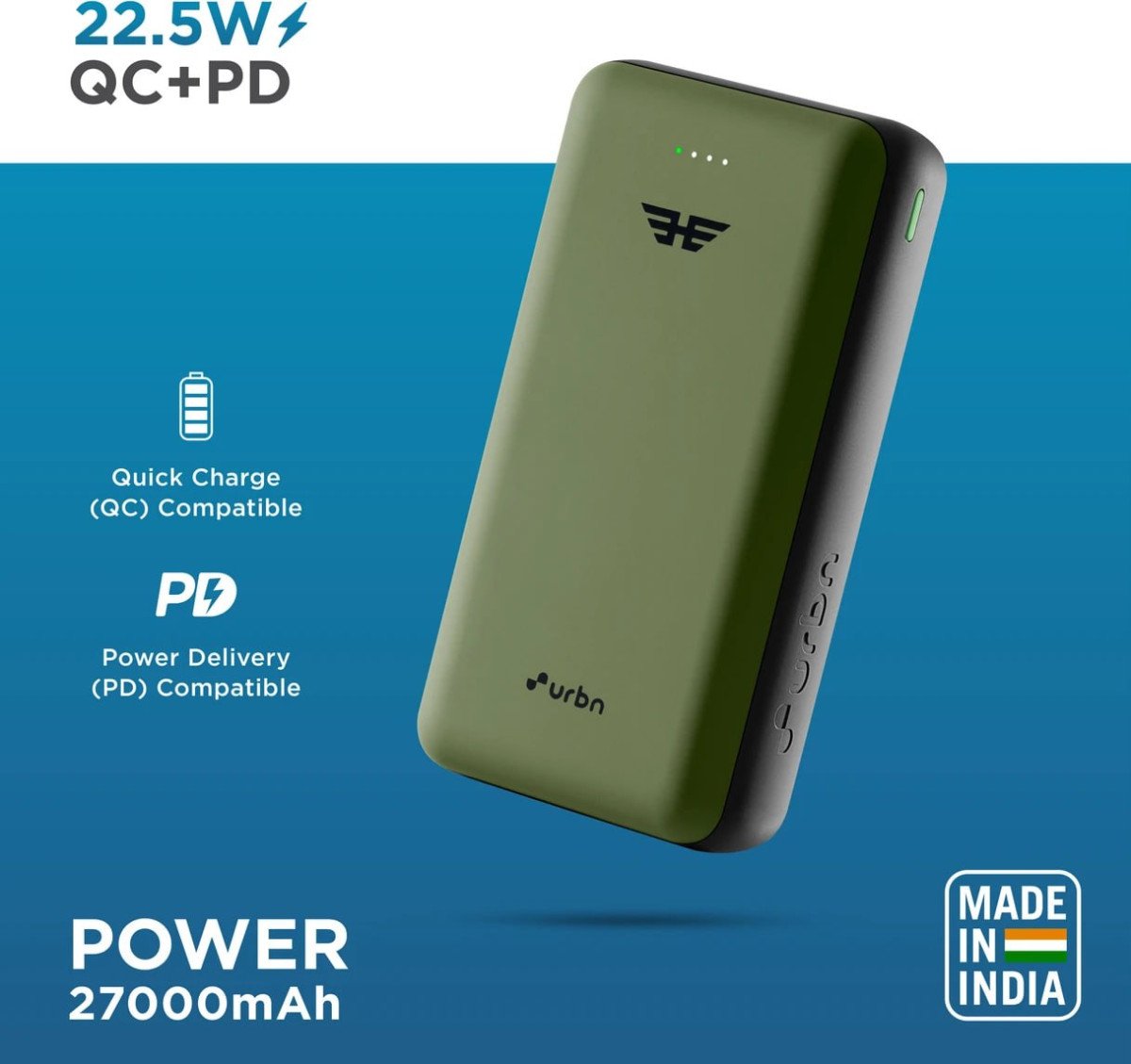 For Needy Urbn 27000 Mah 22 5 W Pocket Size Power 