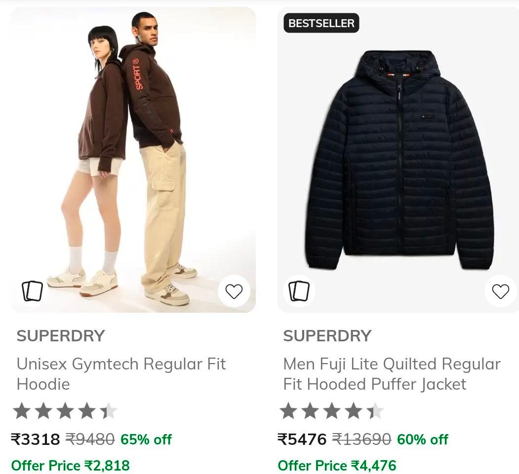 Ajio Valid Till Today Midnight-superdry Brand Day-