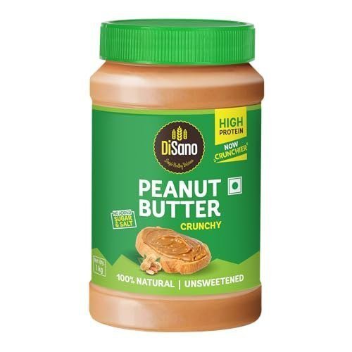 Disano Natural Peanut Butter Crunchy 1kg 28 3g Pro
