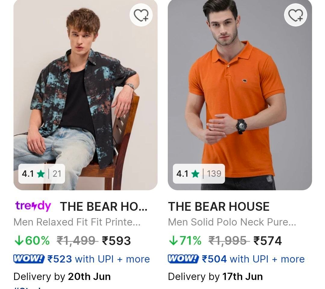 Flipkart 82 Branded Shirts Campus Sutra Bear House