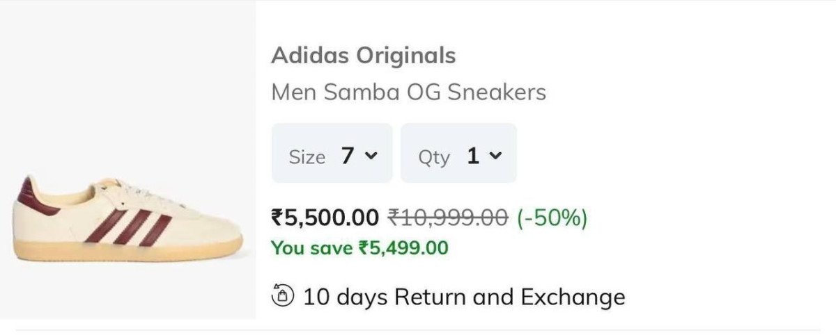 Adidas Samba Og Sneakers 5 500