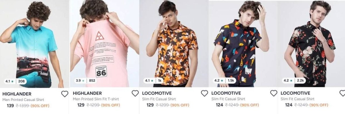 Men Shirts Starts 124