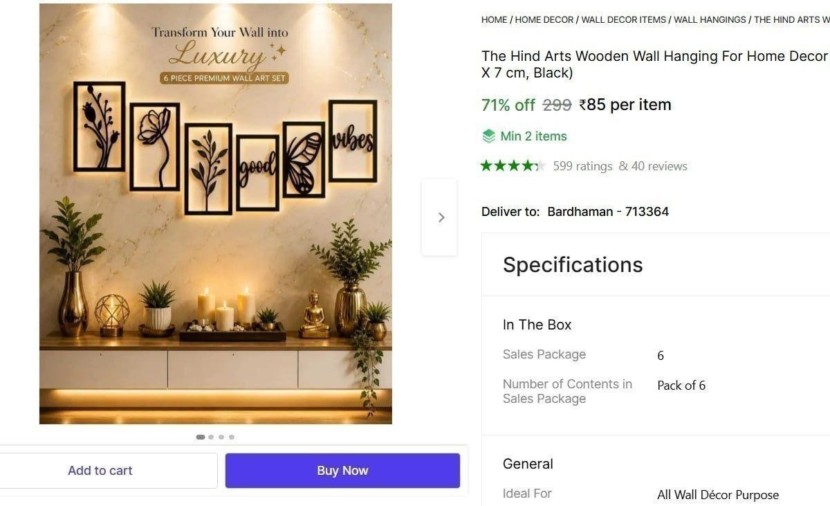 Wooden Wall Hanging 85