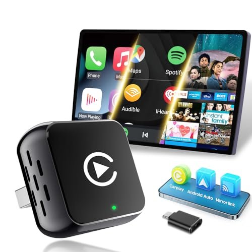 Ceroan 4-in-1 Wireless Carplay Mirror Link Adapter